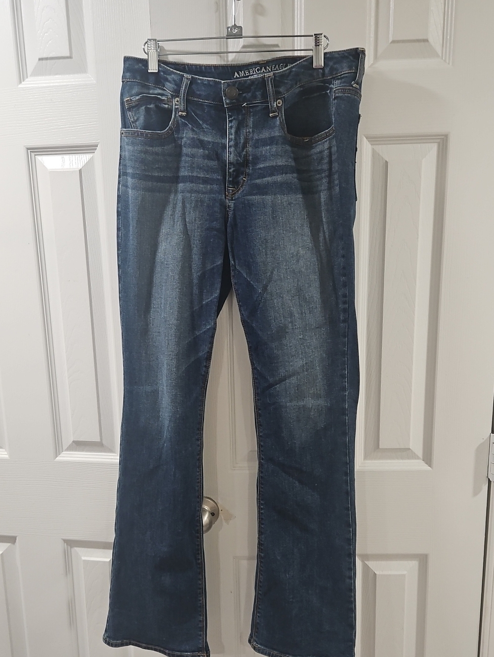 American Eagle Outfitters Indigo Blue Jeans with Contrast Stitching